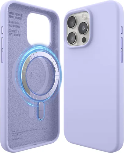 Vista 16 de elago Funda de Silicona Magnética Compatible con Funda iPhone 15 de 6.1 Pulgadas Compatible con Todos los Accesorios MagSafe - Imanes Integrados