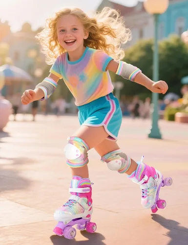 Vista 8 de Patines ajustables Tie-Dye para niñas