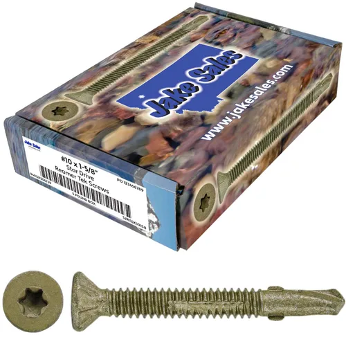 Vista 14 de Tornillos autoperforantes Reamer Tek Torx/Cabeza de estrella de madera a metal de 10x1-5/8 - para plataformas, remolques - cabeza de tornillo T-30