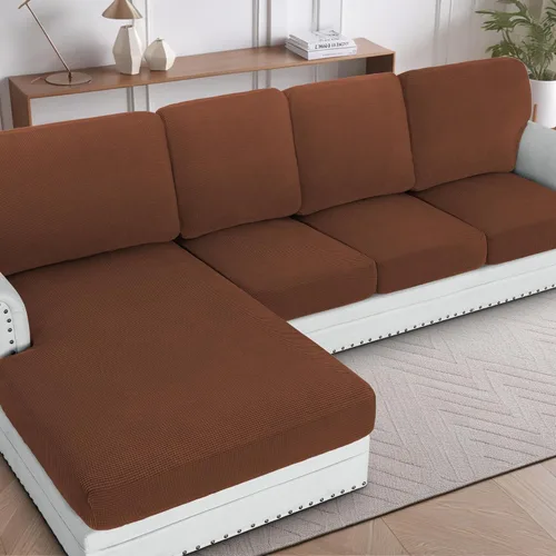 Vista 14 de H.VERSAILTEX Fundas para sofá seccional, 1 pieza, funda para diván en forma de L, funda de cojín separada para sofá seccional izquierdo y derecho