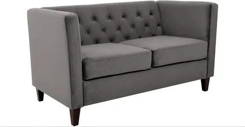 Vista 28 de Muebles modernos clásicos capitoné de tres plazas tapizados de tela de terciopelo para habitación, cómodos sofás de oficina, mini sofás, asiento