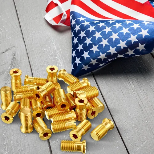 Vista 5 de Gisafai 50 anclajes para cubierta de piscina, insertos roscados de seguridad, universal, resistente, anclaje de latón para cubierta de piscina