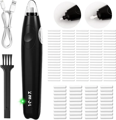 ZMOL Borrador eléctrico para artistas, kit de borrador eléctrico recargable, 140 repuestos, borrador portátil automático para dibujo preciso,