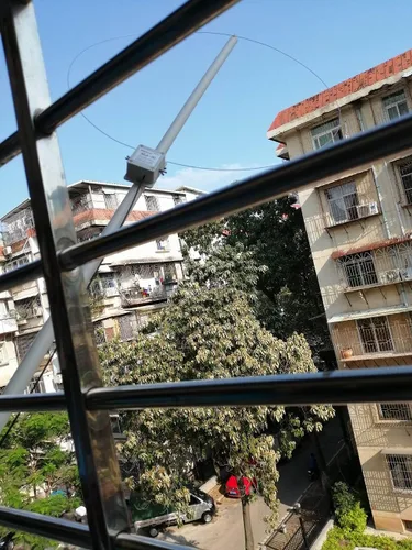 Vista 5 de Antena de bucle de versión actualizada MLA-30+ Plus 0.5-30MHz Anillo a prueba de lluvia Antena de recepción activa de bajo ruido de onda corta media