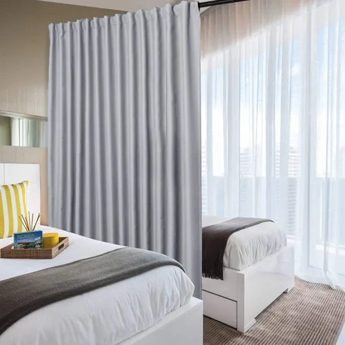Vista 81 de DWCN - Cortinas para puerta corrediza de patio, cortinas extra anchas para puerta de vidrio, panel de cortina divisora de habitación con privacidad