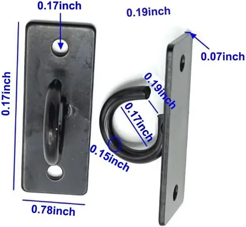 Vista 2 de Ackron Small Wall Mount Workout Anchors Ceiling Mounted Hook Exercise Station for Strength Training Body Weight Straps Resistance Bands Yoga Home