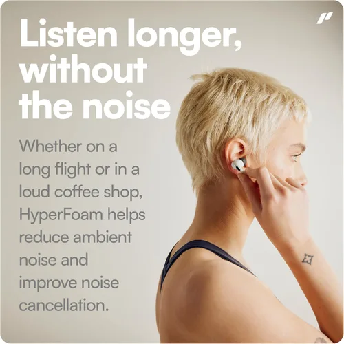 Vista 4 de Proof Labs HyperFoam - Almohadillas de espuma viscoelástica para AirPods Pro de 1ª y 2ª generación, núcleo de comodidad patentado para un mejor