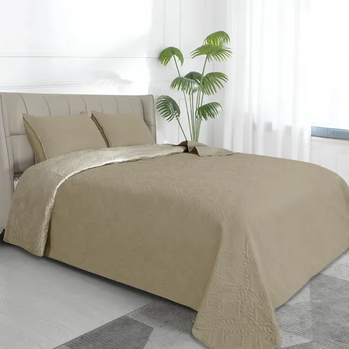 Vista 42 de Easy-Going - Juego de colcha reversible con 2 fundas de almohada, tamaño matrimonial/queen, colcha suave, resistente al agua y a las manchas