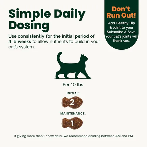 Vista 10 de VetriScience Masticables saludables para cadera y articulaciones, glucosamina GlycoFlex y mejillón de labios verdes suplemento de apoyo