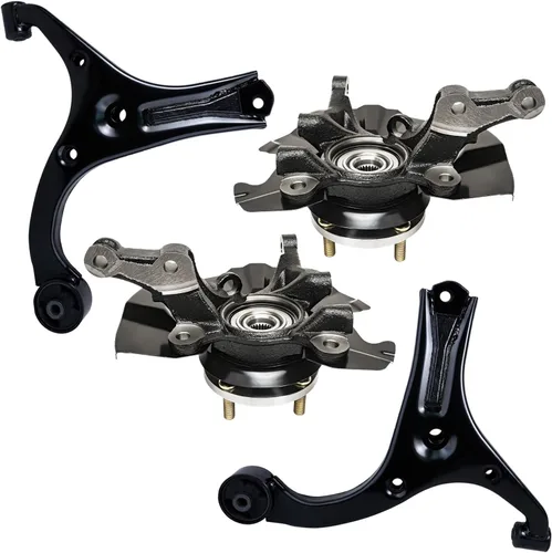 Vista 189 de Detroit Axle - Kit de brazos de control delanteros de 4 piezas para Nissan Cube 2009-2014, Nissan Versa 2007-2012 2 brazos de control inferiores