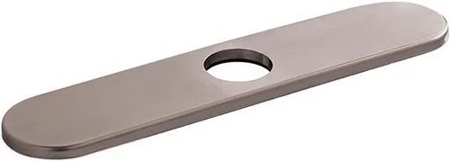 Vista 2 de hansgrohe Placa base de 3 pulgadas moderna y fácil de instalar en cromo negro cepillado, 14019341