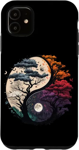 Vista 8 de Funda Yin Yang del árbol de la vida para iPhone 16