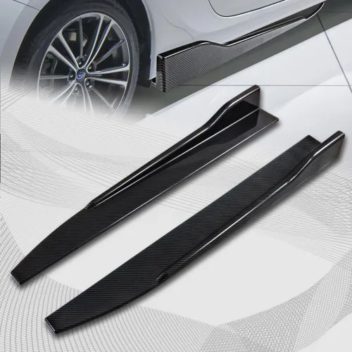 Vista 5 de Q1-TECH, 5 piezas de borde delantero + falda lateral Rocker Winglet Canard difusor ala compatible con Mazda RX-8 2004-2008, alerón de barbilla