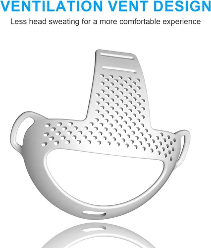 Vista 3 de AZURAOKEY Comfort Head Strap Accessories Compatible with Meta Quest 3, TPU Head Strap Pad Cushion Replacement Headband Cushion Reduce Pressure for