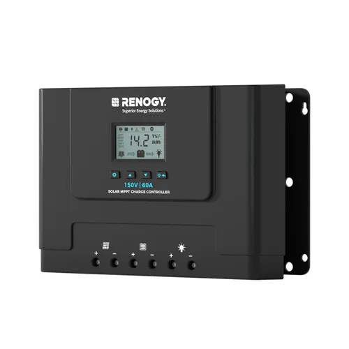 Vista 8 de Renogy Boost 10A 36V/48V CC de entrada automática MPPT controlador de carga solar LCD pantalla regulador de panel solar apto para baterías AGM, GEL