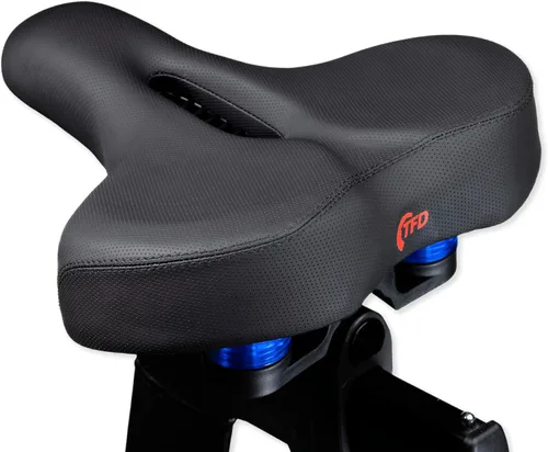 TFD Cómodo asiento de bicicleta, asiento universal de bicicleta para ejercicio y uso en pelotón, silla acolchada premium con cojín de resorte doble,