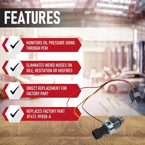 Vista 2 de Sensor ICP con kit de arnés, presión de control de inyección, compatible con vehículos Ford - 7.3 Powerstroke E350, F250, F-350 Super Duty