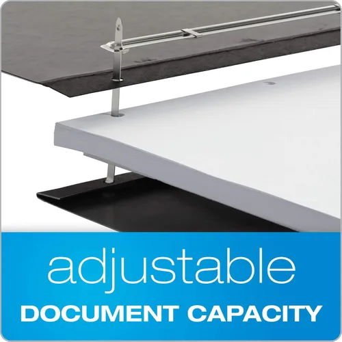 Vista 5 de Oxford Pressboard Cubierta de informe de 11" x 17", capacidad de 3", con bisagra lateral reforzada con cinta, tamaño tabloide, negro (13206)