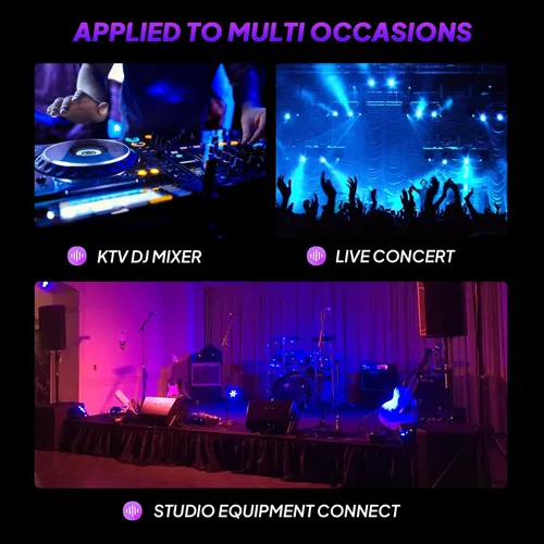 Vista 7 de HBU Paquete de 1 cable Speakon hembra de 3.3 pies a macho de 1/4 pulgadas, 1 paquete de conector de conector SpeakON de audio profesional de 3.3 ft