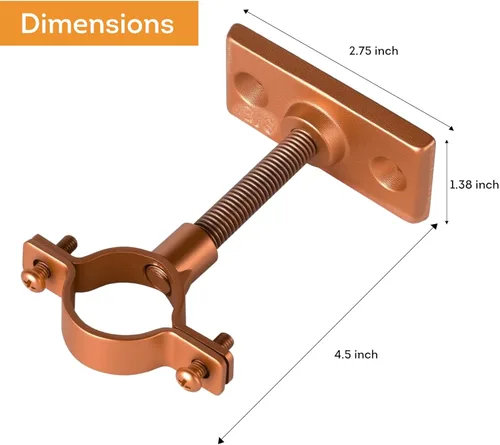 Vista 2 de Lily's Home Soporte de pared para botella de vino, diseño industrial con accesorios de montaje, funciona con botellas de vino o licor, acabado