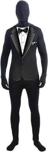 Vista 2 de Mono de cuerpo completo azul para niño que soy invisible traje de negocios