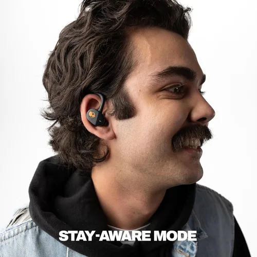 Vista 4 de Skullcandy Push Play Active Auriculares Inalámbricos, Auriculares Bluetooth, Ajuste con Aislamiento de Ruido, Batería de 34 Horas, Gancho de Ajuste