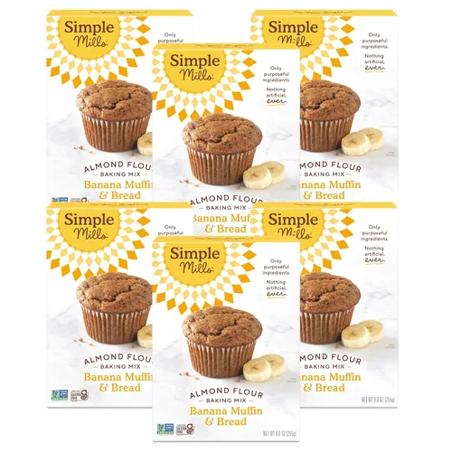 Vista 10 de Simple Mills Mezcla de Harina para Magdalenas y Pan de Manzana con Canela, 9 onzas