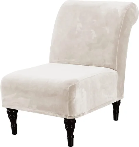 Vista 10 de H.VERSAILTEX Fundas para Sillas de Acento sin Brazos de Terciopelo Grueso Fundas Elásticas de Alta Elasticidad para Sillas sin Brazos para Sala