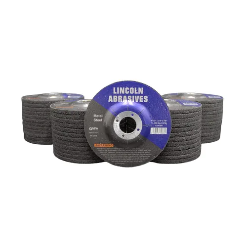 Paquete de 50 muelas abrasivas de 4.5" x 1/4" x 7/8" para metal