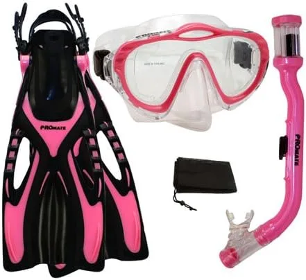 PROMATE Snorkel Junior Scuba Dive PURGE Máscara Dry Snorkel Aletas Equipo para niños/SCS0057