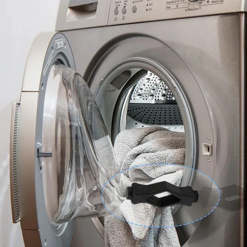 Vista 3 de Arandela de carga frontal, soporte de puerta de lavadora con forma de boca flexible, accesorios de puerta de lavadora fuertes que detienen