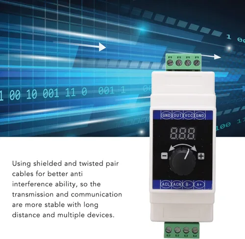 Vista 2 de Generador de señal 4-20mA - Generador de señal de corriente de pantalla digital con montaje en riel DIN, simulador de señal analógica
