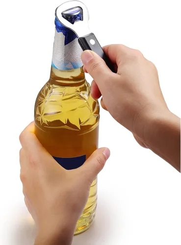 Vista 4 de Abrebotellas perforador, abrelatas manual de acero inoxidable, paquete de 1