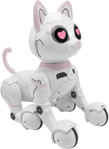 Vista 7 de LEXiBOOK - Power Kitty® - Robot Cat Control Remoto, Robot Inteligente Programable, Luz, Sonido, Blanco/Rosa - KITTY01