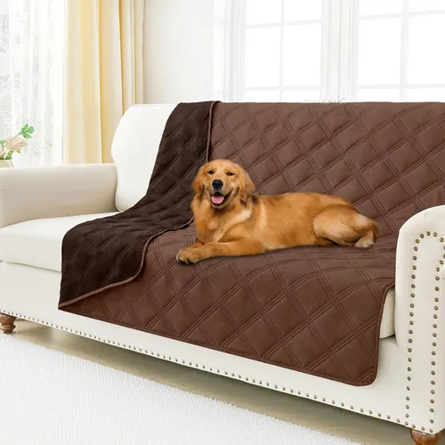 Vista 138 de Smiry Manta impermeable para cama de perro de 30 x 53 pulgadas, suave manta reversible para mascotas, lavable, a prueba de fugas, para sofá