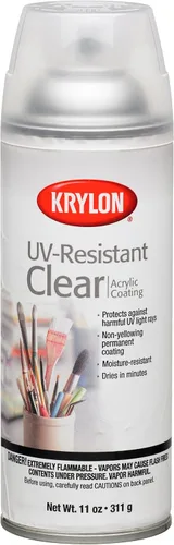 Vista 7 de Revestimiento de acrílico en aerosol Crystal Clear de Krylon, 6 onzas, Transparente, K01303A07