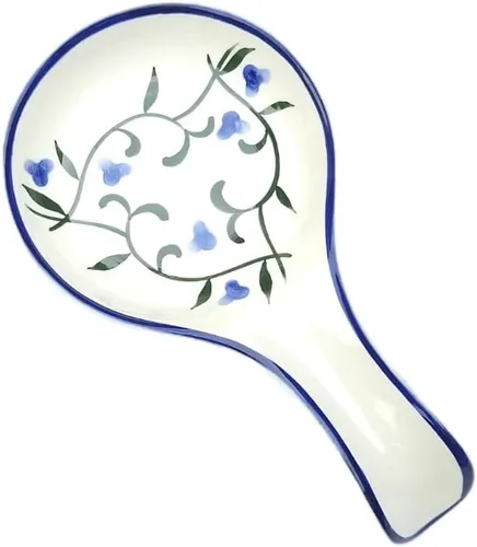 Lindo soporte de cuchara de porcelana para encimera de cocina, parte superior de la estufa, soporte para cuchara de cocina, soporte para utensilios