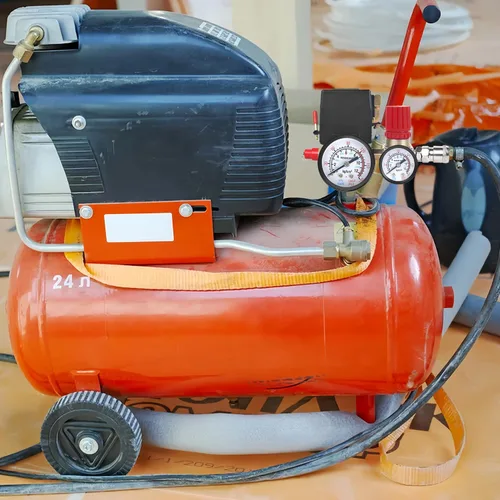 Vista 7 de Válvula de control del interruptor de presión del compresor de aire, regulador de presión 90-120PSI con conjunto de accesorios de manómetros