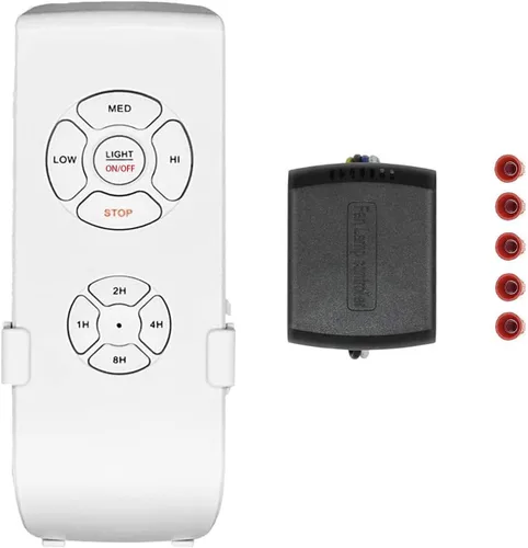 Kit de control remoto universal para ventilador de techo - Control remoto inalámbrico mini 3 en 1 con control de velocidad, interruptor de luz y