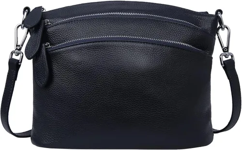 HESHE Bolsos cruzados para mujer, bolsos de cuero pequeños, bolsos cruzados, bolso de hombro, bolso de mano para mujer
