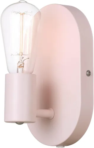 Vista 6 de GLOBE Electric 52102 Kiel - Aplique de pared con 1 luz o cable duro, rosa mate, bombilla no incluida
