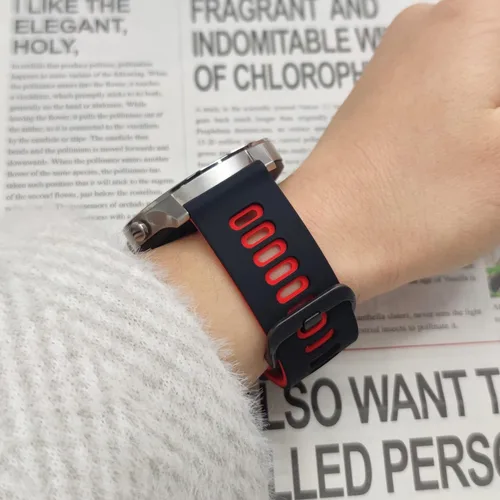 Vista 6 de EZMVZKU Correa de 22mm para Galaxy Watch 3 de 45mm, bandas de reloj de silicona suave para Samsung Gear S3 Frontier/Classic/Garmin Forerunner