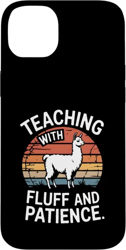 Vista 15 de Teaching with Fluff and Patience Llama Teacher Classroom Case for iPhone 16