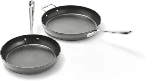 Vista 11 de All-Clad E7859664 HA1 Sartén para freír sin PFOA, apto para lavadora de platos, antiadherente, resistente, anodizado, con tapa, 12 pulgadas