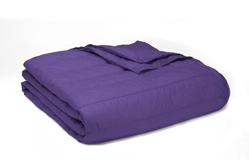 Vista 10 de PUFF Down Alternative Indoor/Outdoor Water Resistant Blanket with Extra Strong Nylon Cover, King, Peacock