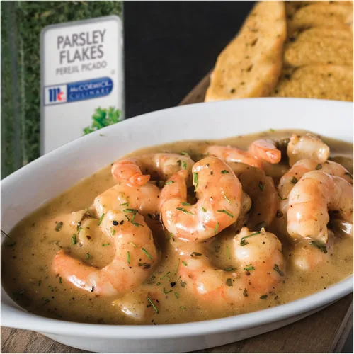 Vista 3 de McCormick Culinary Copos de perejil, 2 onzas, un recipiente de 2 onzas de hojuelas de perejil seco para un sabor vegetal, ideal para condimentar