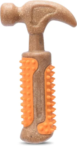Arm & Hammer Colección de herramientas para masticar para mascotas: juguete masticable de martillo de mezcla de madera para perros | Juguetes