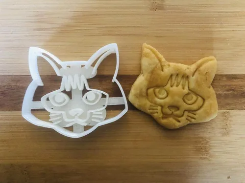 Vista 8 de Cortador de galletas de gato abisinio, 3 pulgadas, forma de cara