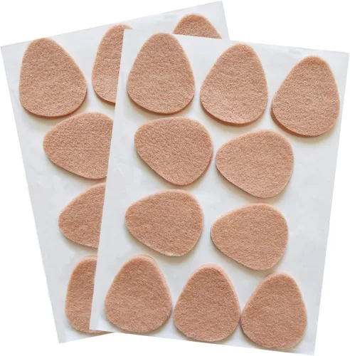20 almohadillas metatarsianas de fieltro para mujeres y hombres, almohadillas adhesivas para el antepié, almohadillas de cojín de bola de pie para