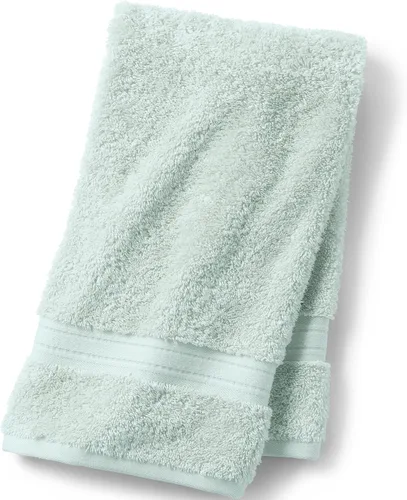 Vista 33 de Lands' End Supima - Juego de toallas de algodón, 6 piezas, color blanco